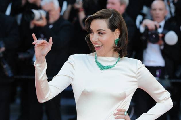 Cannes Megalopolis Red Carpet NG Aubrey Plaza attending the ?Megalopolis? Red Carpet at Palais Des Festivals in Cannes, France on May 16 2024 as part of the 77th Cannes Film Festival. Photo by Nicolas Genin ABACAPRESS.COM Cannes France  Copyright: xGeninxNicolas ABACAx