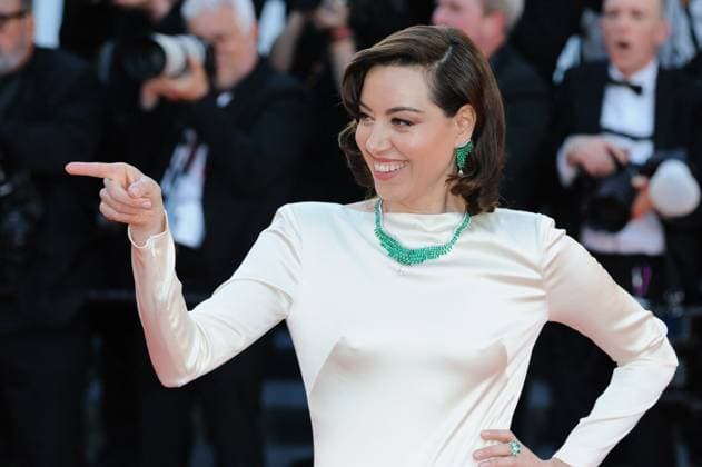 Cannes Megalopolis Red Carpet NG Aubrey Plaza attending the ?Megalopolis? Red Carpet at Palais Des Festivals in Cannes, France on May 16 2024 as part of the 77th Cannes Film Festival. Photo by Nicolas Genin ABACAPRESS.COM Cannes France  Copyright: xGeninxNicolas ABACAx