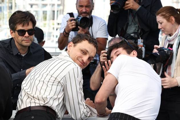May 17, 2024, Cannes, Alpes-Maritimes, France: The Cannes Film Festival is taking place i Cannes, France from May 14 to 25, 2024. Franz Rogowski and Barry Keoghan at the Bird film Photo Call Cannes France - ZUMAt227 20240517_zip_t227_004 Copyright: xMarinaxTakimotox
