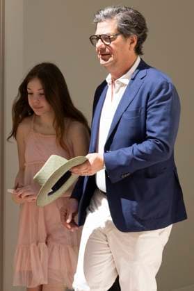 Cannes - Romy Croquet and Roman Coppola Exit The Carlton Romy Croquet, Roman Coppola leave Carlton Hotel to attend the press conference of the film Megalopolis during 77th Cannes Film Festival. Cannes, France, May 17, 2024. Photo by Marco Piovanotto ABACAPRESS.COM Cannes France  Copyright: xPiovanottoxMarco ABACAx