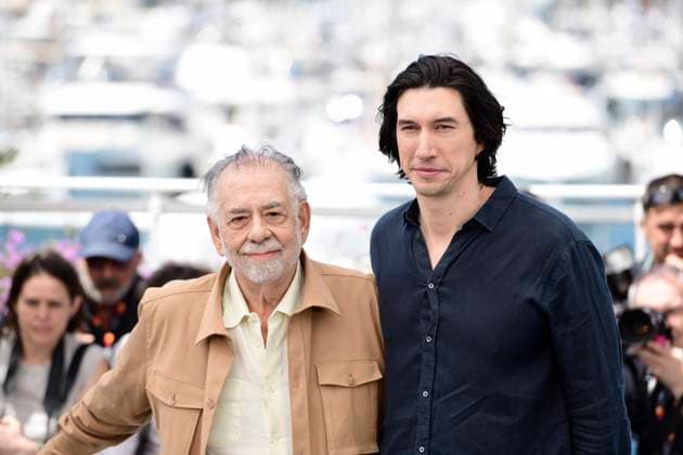 CANNES, FRANCE MAY 17 G D Francis FORD COPPOLA, director, Adam DRIVER, actor, during the photocall of the film Megalopolis in competition at the 77th Cannes Film Festival at the Palais des Festivals on May 17, 2024 in Cannes, France CELEBRITES 77eme Festival de Cannes Photocall 17 05 2024 ValentinaClaret Panoramic 