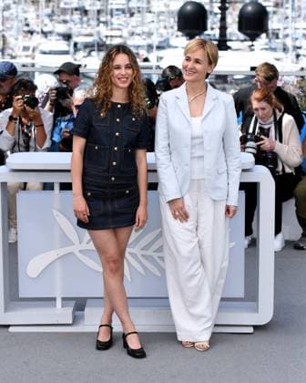 Cannes, 77th Cannes Film Festival 2024, Red carpet film Moi Aussi (Me Too) In the photo: Tess Barthelemy, Judith Godreche  Copyright: xAlbertoxTerenghix xipa-agency.nex xPoolxPhotoxEventsx03x IPA_Agency_IPA46175262