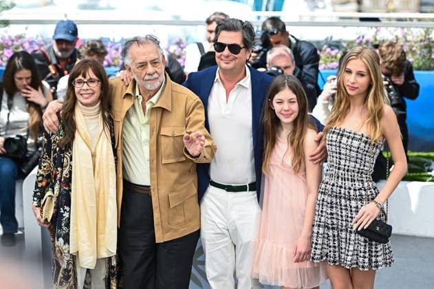 News - Megalopolis Photocall - The 77th Annual Cannes Film Festival Talia Shire, Francis Ford Coppola, Roman Coppola, Romy Croquet attend the Megalopolis Photocall at the 77th annual Cannes Film Festival at Palais des Festivals on May 17, 2024 in Cannes, France. Cannes Palais des Festival France Copyright: xStefanosxKyriazisx xLiveMediax LPN_1355497