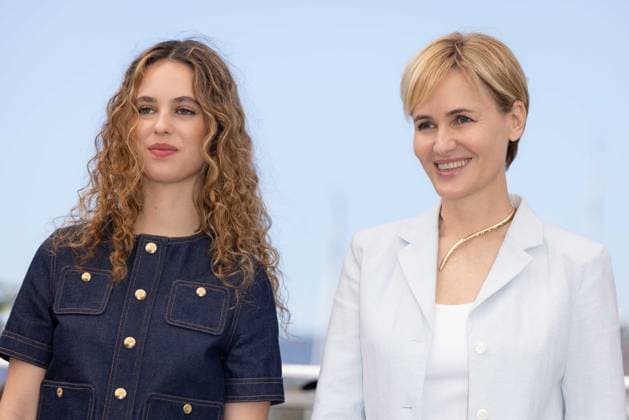 Cannes - Moi Aussi Me Too Photocall Director Judith Godreche and Tess Barthelemy attend the Moi Aussi (Me Too) Photocall at the 77th annual Cannes Film Festival at Palais des Festivals on May 17, 2024 in Cannes, France. Photo by Shootpix ABACAPRESS.COM Cannes France  Copyright: xShootpix ABACAx