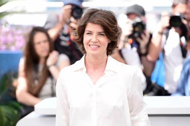 CANNES, FRANCE MAY 17 Irene JACOB, actress during the photocall of the film Â Rendez vous avec Pol Pot Â from Cannes Premiere to the 77th Cannes Film Festival at the Palais des Festivals on May 17, 2024 in Cannes, France CELEBRITES 77eme Festival de Cannes Photocall 17 05 2024 ValentinaClaret Panoramic 