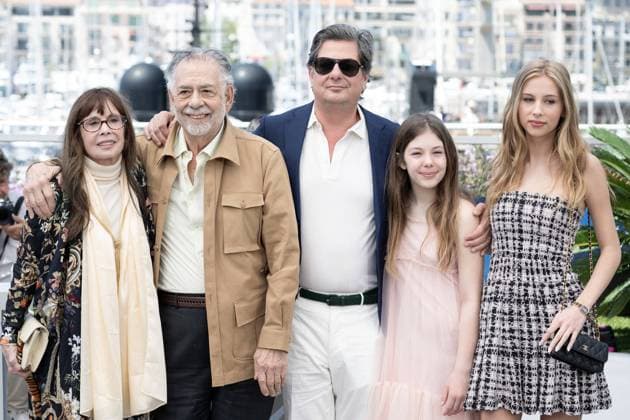 Annual Cannes Film Festival - Megalopolis Photocall - Cannes DN Talia Shire, Director Francis Ford Coppola, Roman Coppola, Cosima Mars and Romy Croquet attend the Megalopolis Photocall at the 77th annual Cannes Film Festival at Palais des Festivals on May 17, 2024 in Cannes, France. Photo by David NIVIERE ABACAPRESS.COM CANNES France  Copyright: xNivierexDavid ABACAPRESS.COMx