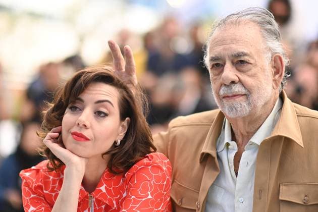 Entertainment Bilder des Tages Cannes Megalopolis Photocall Aubrey Plaza and Francis Ford Coppola attending the Megalopolis Photocall as part of the 77th Cannes International Film Festival in Cannes, France on May 17, 2024. Photo by Aurore Marechal ABACAPRESS.COM Cannes France  Copyright: xMarechalxAurore ABACAx