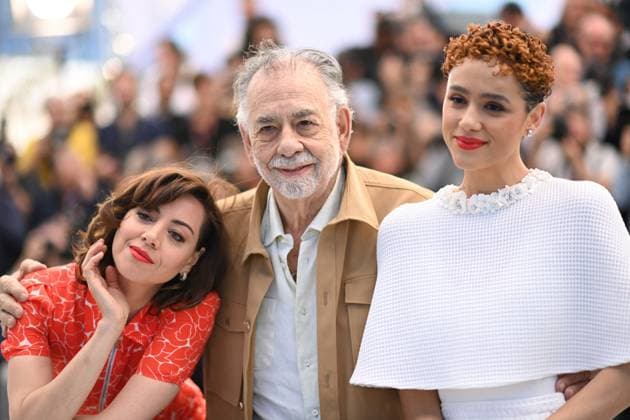 Cannes Megalopolis Photocall Aubrey Plaza, Francis Ford Coppola and Nathalie Emmanuel attending the Megalopolis Photocall as part of the 77th Cannes International Film Festival in Cannes, France on May 17, 2024. Photo by Aurore Marechal ABACAPRESS.COM Cannes France  Copyright: xMarechalxAurore ABACAx