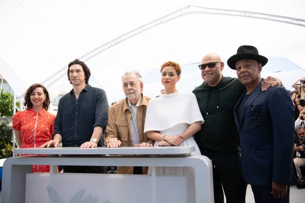 Cannes Megalopolis Photocall Giancarlo Esposito, Laurence Fishburne, Nathalie Emmanuel, Adam Driver, Aubrey Plaza, Francis Ford Coppola attending the Megalopolis Photocall as part of the 77th Cannes International Film Festival in Cannes, France on May 17, 2024. Photo by Aurore Marechal ABACAPRESS.COM Cannes France  Copyright: xMarechalxAurore ABACAx