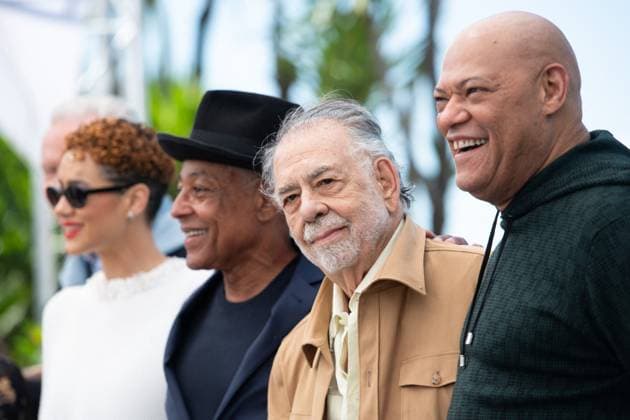 Cannes Megalopolis Photocall Nathalie Emmanuel, Giancarlo Esposito, Francis Ford Coppola and Laurence Fishburne attending the Megalopolis Photocall as part of the 77th Cannes International Film Festival in Cannes, France on May 17, 2024. Photo by Aurore Marechal ABACAPRESS.COM Cannes France  Copyright: xMarechalxAurore ABACAx