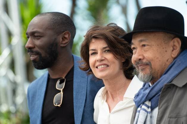 Cannes Rendez-Vous Avec Pol Pot Photocall Cyril Guei, Irene Jacob and Rithy Panh attending the Rendez-Vous Avec Pol Pot (Meeting With Pol Pot) Photocall as part of the 77th Cannes International Film Festival in Cannes, France on May 17, 2024. Photo by Aurore Marechal ABACAPRESS.COM Cannes France  Copyright: xMarechalxAurore ABACAx