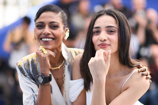 Cannes Shameless Photocall Omara Shetty and Anasuya Sengupta attending the Shameless Photocall as part of the 77th Cannes International Film Festival in Cannes, France on May 17, 2024. Photo by Aurore Marechal ABACAPRESS.COM Cannes France  Copyright: xMarechalxAurore ABACAx