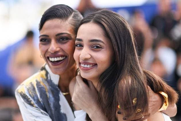Cannes Shameless Photocall Omara Shetty and Anasuya Sengupta attending the Shameless Photocall as part of the 77th Cannes International Film Festival in Cannes, France on May 17, 2024. Photo by Aurore Marechal ABACAPRESS.COM Cannes France  Copyright: xMarechalxAurore ABACAx