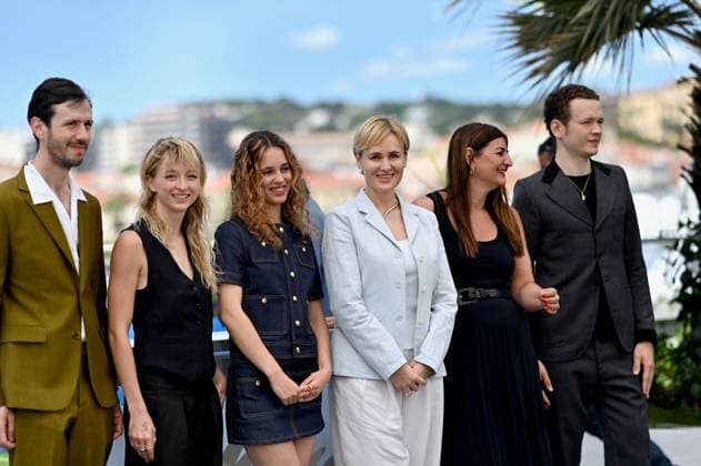 Cannes - Moi Aussi Me Too Photocall Richard Sears, Eva Galmel, Tess Barthelemy, Director Judith Godreche, Producer Didar Domehri and NoeBoon attends the Moi Aussi Me Too Photocall at the 77th annual Cannes Film Festival at Palais des Festivals on May 17, 2024 in Cannes, France. Photo by Franck Castel ABACAPRESS.COM Cannes France  Copyright: xCastelxFranck ABACAx