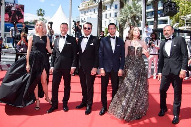 Cannes Three Kilometres To The End Of The World Red Carpet NG Bogdan Dumitrache, Emanuel Parvu, Valeriu Andriuta and guests attending the ?Trei Kilometri Pana La Capatul Lumii? (Three Kilometres To The End Of The World) Screening and Red Carpet at Palais Des Festivals in Cannes, France on May 17 2024 as part of the 77th Cannes Film Festival. Photo by Nicolas Genin ABACAPRESS.COM Cannes France  Copyright: xGeninxNicolas ABACAx