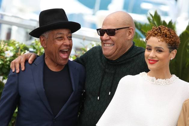 Entertainment Bilder des Tages 77th Cannes Film Festival Photocall with cast of the film Megalopolis Giancarlo Esposito, Lawrence Fishburne and Nathalie Emmanuel 305065 2024 05 17 Cannes France Esposito, Giancarlo Fishburne, Laurence Emmanuel, Nathalie  Copyright: xIsabellexVautierx xStarfacex STAR_305065_072