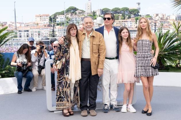 77e Festival International du Film de Cannes Photocall du film Megalopolis 77eme Festival du film de Cannes Photo call 77th International Cannes Film Festival Photo call MEGALOPOLIS 305065 2024 05 17 Coppola, Francis Ford Shire, Talia Emmanuel, Nathalie Coppola, Roman Coppola Mars, Cosima Coppola Mars, Romy  Copyright: xEstellexCarlierx xStarfacex STAR_305065_145