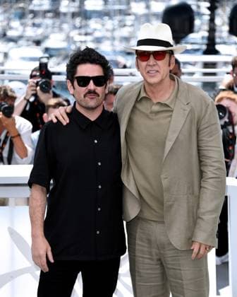 Cannes, 77th Cannes Film Festival 2024, Red carpet film The surfer In the photo: Nicholas Cage, Lorcan Finnegan  Copyright: xAlbertoxTerenghix xipa-agency.nex xPoolxPhotoxEventsx03x IPA_Agency_IPA46181034
