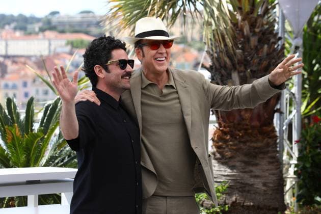 May 17, 2024, Cannes, Cote D azur, France: Director LORCAN FINNEGAN and actor NICOLAS CAGE attend the The Surfer photocall at the 77th Annual Cannes Film Festival at Palais des Festivals in Cannes, France Cannes France - ZUMAc179 20240517_zep_c179_069 Copyright: xMickaelxChavetx