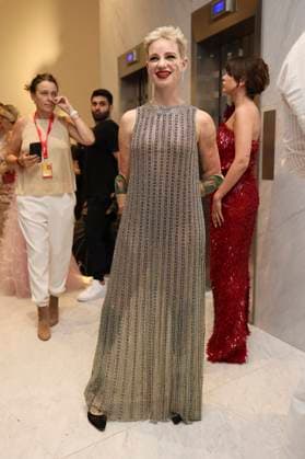 Cannes - Bebe Bio At Hotel Martinez Bebe Bio leaves Martinez Hotel to attend the official screening of Kinds of Kindness during 77th Cannes Film Festival in Cannes, France on May 16, 2024. Photo by Marco Piovanotto ABACAPRESS.COM Cannes France  Copyright: xPiovanottoxMarco ABACAx