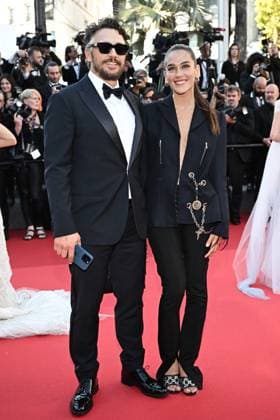 Cannes - Kinds Of Kindness Screening James Franco and his girlfriend at the Kinds Of Kindness screening at the 77th annual Cannes Film Festival at Palais des Festivals in Cannes, France on May 17, 2024. Photo by David Niviere ABACAPRESS.COM Cannes France  Copyright: xNivierexDavid ABACAPRESS.COMx
