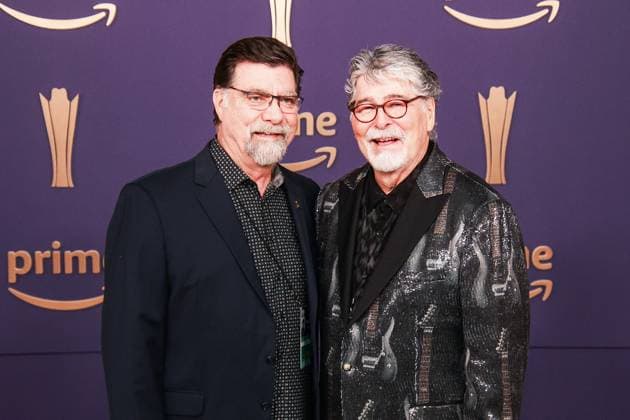 May 16, 2024, Frisco, Tx, USA: Alabama - Teddy Gentry, Randy Owen attend the 59th Academy of Country Music Awards at Omni Frisco Hotel at The Star on May 16, 2024 in Frisco, Texas. Frisco USA - ZUMAs181 20240516_zea_s181_359 Copyright: xOzziexBx