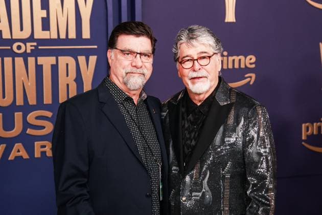 May 16, 2024, Frisco, Tx, USA: Alabama - Teddy Gentry, Randy Owen attend the 59th Academy of Country Music Awards at Omni Frisco Hotel at The Star on May 16, 2024 in Frisco, Texas. Frisco USA - ZUMAs181 20240516_zea_s181_356 Copyright: xOzziexBx