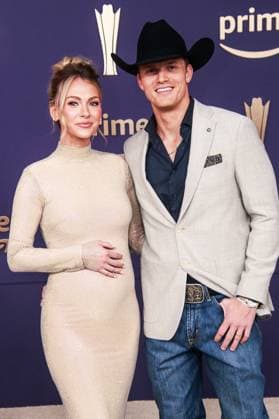 May 16, 2024, Frisco, Tx, USA: Parker McCollum, Hallie Ray Light McCollum attend the 59th Academy of Country Music Awards at Omni Frisco Hotel at The Star on May 16, 2024 in Frisco, Texas. Frisco USA - ZUMAs181 20240516_zea_s181_252 Copyright: xOzziexBx