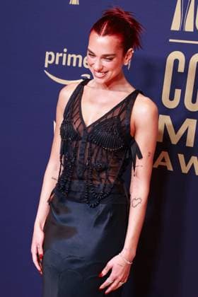 May 16, 2024, Frisco, Tx, USA: Dua Lipa poses in the press room during the 59th Academy of Country Music Awards at The Ford Center at The Star on May 16, 2024 in Frisco, Texas. Frisco USA - ZUMAs181 20240516_zea_s181_457 Copyright: xOzziexBx