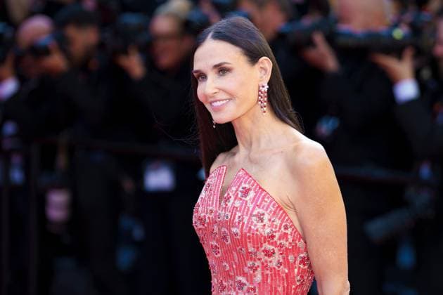 Cannes, France 17th May, 2024 Demi Moore attends Kinds of Kindness Screening red carpet at the 77th annual Cannes Film Festival at Palais des Festivals on May 17, 2024 in Cannes, France CINEMA 77eme Festival de Cannes Red Carpet du film Kinds of Kindness 17 05 2024 NorbertScanella Panoramic 