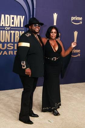 May 15, 2024, Frisco, Tx, USA: The War And Treaty - Michael Trotter Jr, Tanya Trotter attends the 59th Academy of Country Music Awards at Omni Frisco Hotel at The Star on May 16, 2024 in Frisco, Texas. Frisco USA - ZUMAs181 20240515_zea_s181_203 Copyright: xOzziexBx