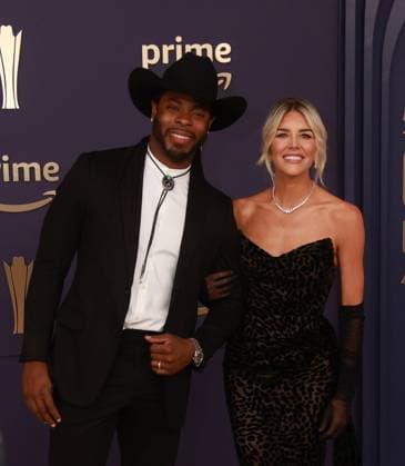 May 16, 2024, Frisco, Tx, USA: Richard Sherman, Charissa Thompson attends the 59th Academy of Country Music Awards at Omni Frisco Hotel at The Star on May 16, 2024 in Frisco, Texas. Frisco USA - ZUMAs181 20240516_zea_s181_141 Copyright: xOzziexBx