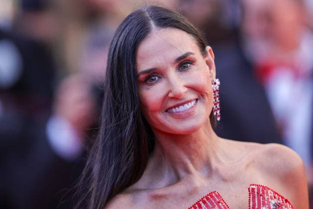 Cannes - Kinds Of Kindness Red Carpet Demi Moore attends the Kinds Of Kindness Red Carpet at the 77th annual Cannes Film Festival at Palais des Festivals on May 17, 2024 in Cannes, France Photo by ShootPix ABACAPRESS.COM Cannes France  Copyright: xShootpix ABACAx