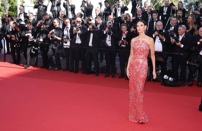 May 17, 2024, Cannes, France: Demi Moore attends the Kinds Of Kindness Red Carpet at the 77th annual Cannes Film Festival at Palais des Festivals on May 17, 2024 in Cannes, France. Cannes France - ZUMAs181 20240517_zea_s181_018 Copyright: xDGPx
