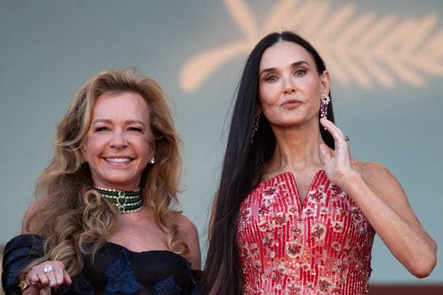 Cannes Kinds Of Kindness Premiere Caroline Scheufele and Demi Moore attending the Kinds Of Kindness Premiere as part of the 77th Cannes International Film Festival in Cannes, France on May 17, 2024. Photo by Aurore Marechal ABACAPRESS.COM Cannes France  Copyright: xMarechalxAurore ABACAx