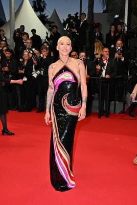 Cannes, France: Cannes,77th Cannes Film Festival 2024 - Fourth Evening - red carpet of the film pictured: Oh Canada pictured: Malika Ayane Cannes France  - ZUMAp169 20240517_zea_p169_1077 Copyright: xManuelexMangiarotti xipa-agencyx