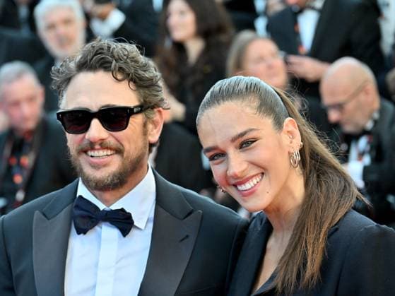 Cannes, France: Cannes, 77th Cannes Film Festival 2024, Fourth Evening - red carpet of the film Kinds of Kindness - In the photo: James Franco, Isabel Pakzad Cannes France  - ZUMAp169 20240517_zea_p169_1101 Copyright: xManuelexMangiarottix