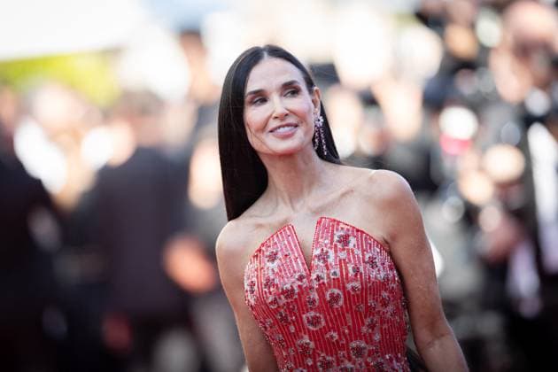 Cannes - Kinds Of Kindness Red Carpet Demi Moore attends the Kinds Of Kindness Red Carpet at the 77th annual Cannes Film Festival at Palais des Festivals on May 17, 2024 in Cannes, France. Photo by ShootPix ABACAPRESS.COM Cannes France  Copyright: xShootpix ABACAx