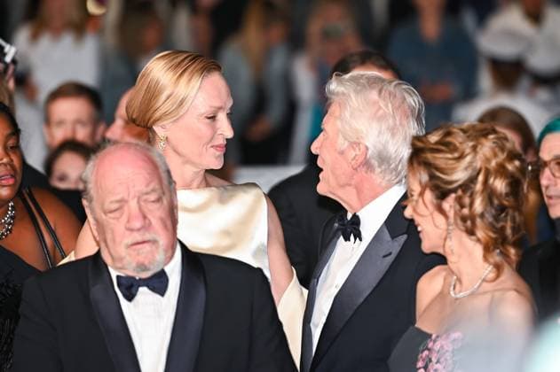 News - Oh, Canada Red Carpet - The 77th Annual Cannes Film Festival Richard Gere and Uma Thurman attend the Oh, Canada Red Carpet at the 77th annual Cannes Film Festival at Palais des Festivals on May 17, 2024 in Cannes, France. Cannes Palais des Festival France Copyright: xStefanosxKyriazisx xLiveMediax LPN_1356765