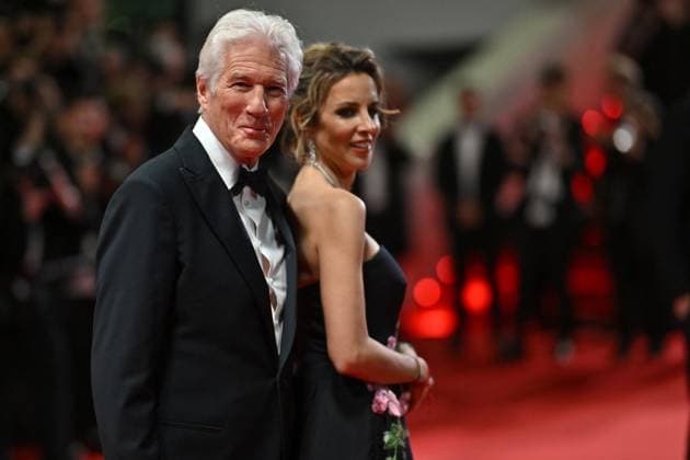 Cannes 2024 Premiere Oh Canada RIchard Gere, Alejandra Silva attending the premiere of the movie Oh Canada during the 77th Cannes Film Festival in Cannes, France on May 17, 2024. Photo by Julien Reynaud APS-Medias ABACAPRESS.COM Cannes France  Copyright: xReynaudxJulien APS-Medias ABACAx
