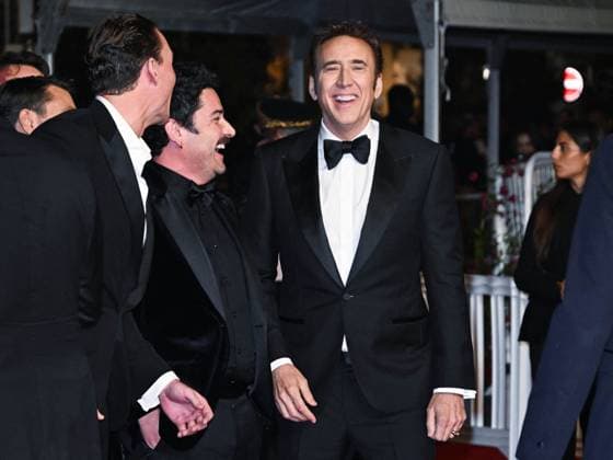 Cannes, 77th Cannes Film Festival 2024, Red Carpet of the film The Surfer Cannes, 77th Cannes Film Festival 2024, Fourth Evening - red carpet of the film The Surfer - In the photo:,NICOLAS CAGE AND Lorcan Finnegan Cannes France  Copyright: xIPA ABACAx