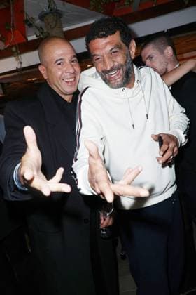 Cannes - The Nespresso x Vanity Fair x Instagram Party Cut Killer and Ramzy Bedia attending the Nespresso x Vanity Fair x Instagram Party at the Plage Nespresso at the 77th annual Cannes Film Festival on May 17, 2024 in Cannes, France. Photo by Jerome DominÃ ABACAPRESS.COM  Copyright: xDominexJerome ABACAx