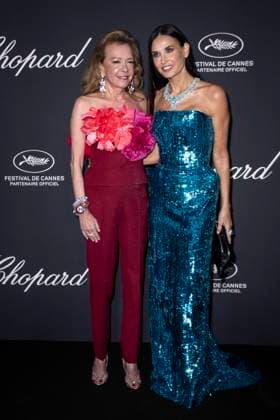 B Photocall du diner TrophÃ e Chopard au Carlton Beach lors du 77eme Festival International du Film de Cannes Caroline Scheufele, Demi Moore Photocall du diner TrophÃ e Chopard au Carlton Beach lors du 77eme Festival International du Film de Cannes Le 17 mai 2024 Olivier Borde Bestimage Photocall of the dinner Chopard Trophy during the 77th annual Cannes Film Festival at Carlton Beach On May 17th 2024 Cannes France  Copyright: xOLIVIERxBORDEx xBESTIMAGExOLIVIERxBORDEx xBESTIMAGEx