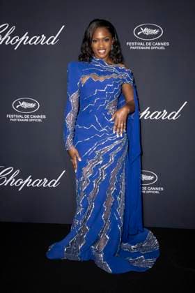 B Photocall du diner TrophÃ e Chopard au Carlton Beach lors du 77eme Festival International du Film de Cannes MaÃ¯mouna DoucourÃ Photocall du diner TrophÃ e Chopard au Carlton Beach lors du 77eme Festival International du Film de Cannes Le 17 mai 2024 Olivier Borde Bestimage Photocall of the dinner Chopard Trophy during the 77th annual Cannes Film Festival at Carlton Beach On May 17th 2024 Cannes France  Copyright: xOLIVIERxBORDEx xBESTIMAGExOLIVIERxBORDEx xBESTIMAGEx