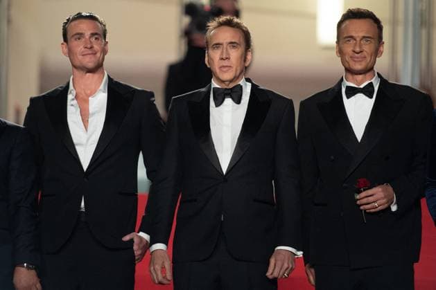 Cannes The Surfer Premiere Alexander Bertrand, Nicolas Cage and Julian McMahon attending The Surfer Premiere as part of the 77th Cannes International Film Festival in Cannes, France on May 17, 2024. Photo by Aurore Marechal ABACAPRESS.COM Cannes France  Copyright: xMarechalxAurore ABACAx
