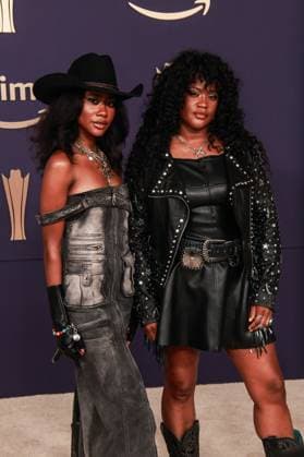 O.N.E. the Duo - Prana Supreme, Tekitha attend the 59th Academy of Country Music Awards at Omni Frisco Hotel at The Star on May 16, 2024 in Frisco, Texas. Photo: Ozzie B imageSPACE MediaPunch Copyright: ximageSPACEx