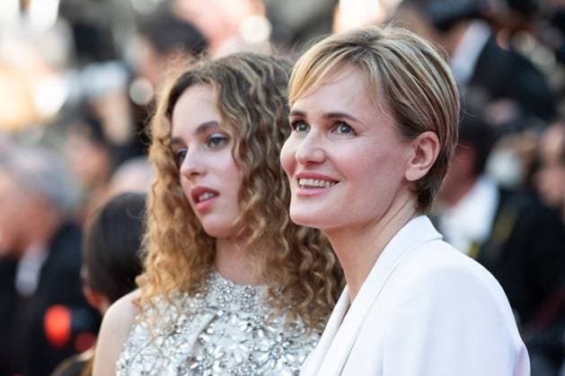 Cannes Kinds of Kindness Premiere Tess Barthelemy and Judith Godreche attending the Kinds of Kindness Premiere as part of the 77th Cannes International Film Festival in Cannes, France on May 17, 2024. Photo by Aurore Marechal ABACAPRESS.COM Cannes France  Copyright: xMarechalxAurore ABACAx