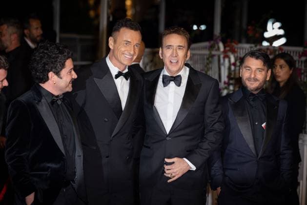 Cannes - The Surfer Screening Nicolas Cage and Julian McMahon attend the The Surfer Red Carpet at the 77th annual Cannes Film Festival at Palais des Festivals on May 17, 2024 in Cannes, France. Photo by Shootpix ABACAPRESS.COM. Cannes France  Copyright: xShootpix ABACAx
