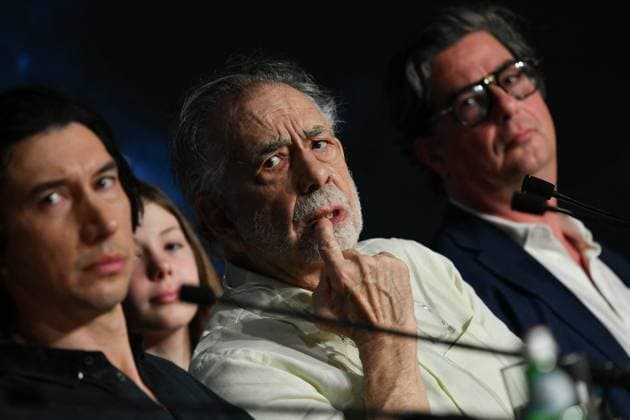 Cannes - Megalopolis Press Conference Adam Driver, Director Francis Ford Coppola and Roman Coppola attend the Megalopolis press conference during the 77th annual Cannes Film Festival at Palais des Festivals on May 17, 2024 in Cannes, France. Photo by Cyril Pecquenard Pool ABACAPRESS.COM Cannes France  Copyright: xPecquenardxCyril Pool ABACAx