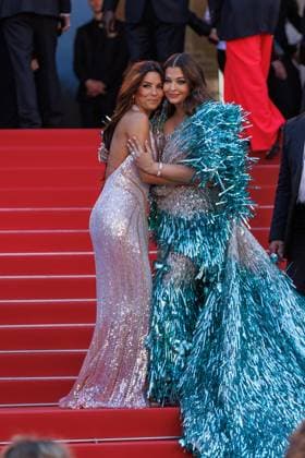 Festival de Cannes Carpet Kinds of Kindness Eva Longoria and Aishwarya Rai at the premiere Kinds of Kindness during the 77th International Film Festival at the Palais de Festival in Cannes on 17 May 2024 Copyright: xEventpressxKochanx